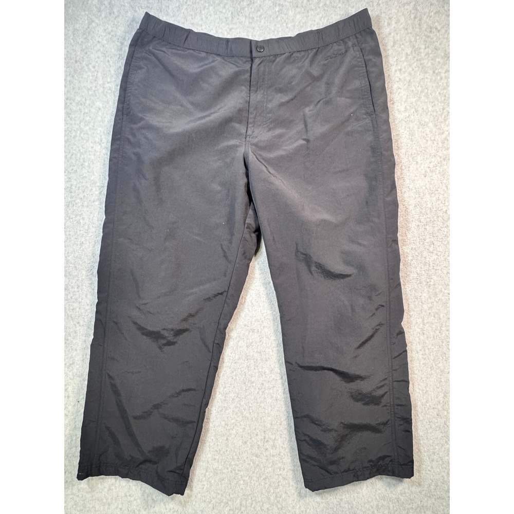 LL Bean Mens XL Regular Nylon Wind Pants Mesh Lined Charcoal Gray Outdoor 0FVL4